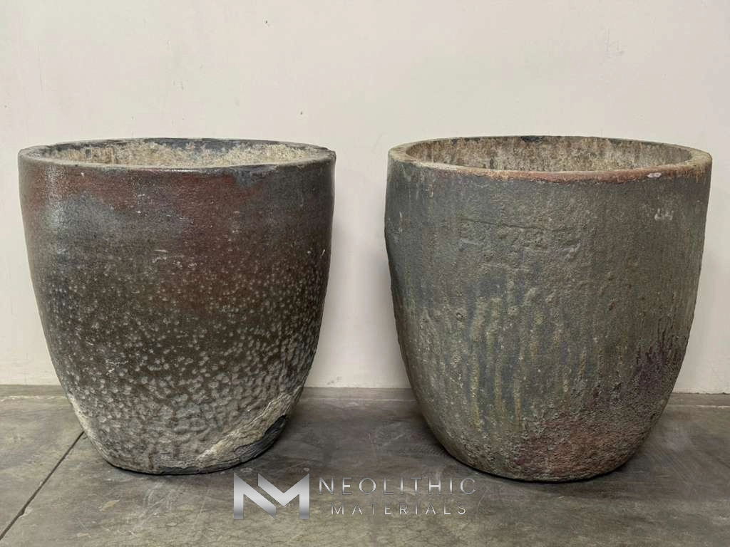 French Antique Foundry Crucibles (Pair) - Image 16